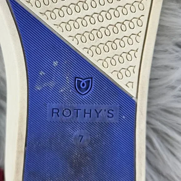 Rothy’s Original Slip On Sneaker Desert Cat Leopard Print Shoes Size 7 Sustainab - Picture 8 of 9